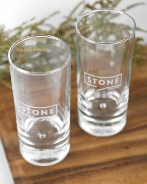 Engraved 365ml High Ball Glass Corporate Gift