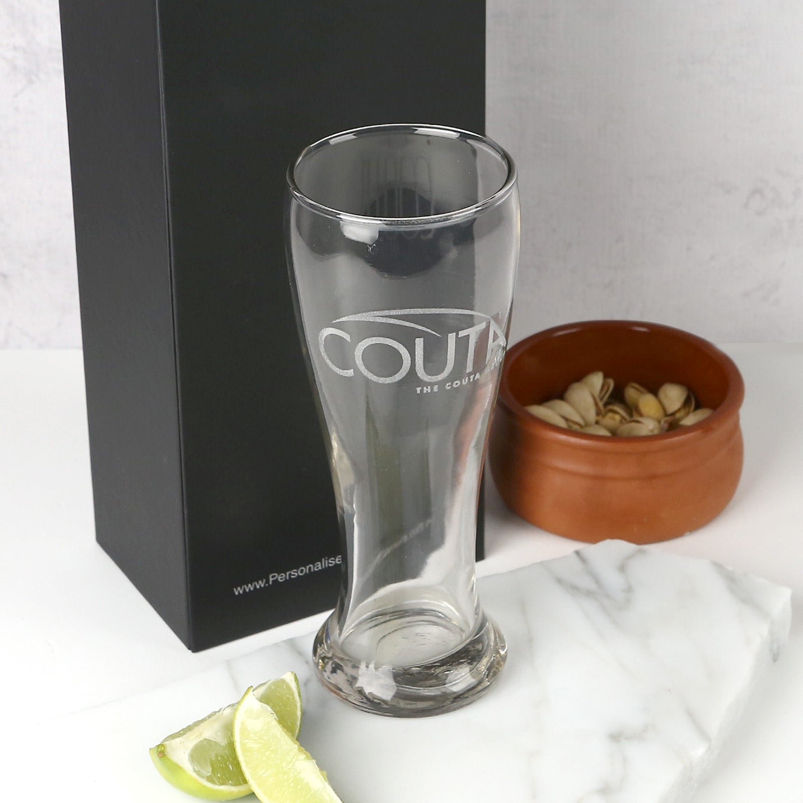 Engraved Corporate Beer Glass 425ml