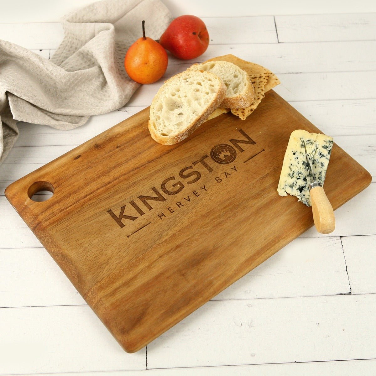 Engraved Rectangle Acacia Wood Serving Board Corporate Gift