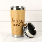 Engraved Corporate Bamboo 400ml Travel Mug