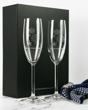 Corporate Twin Gift Box Set – Champagne Glasses