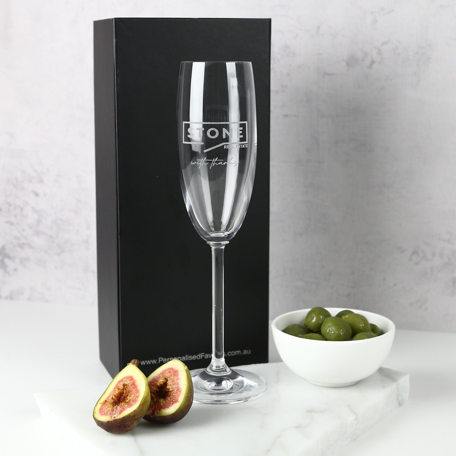 Engraved Corporate 195ml Champagne Glass