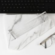 6mm Clear Acrylic Engraved Office Desk Sign