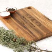 Christmas Corporate Engraved Rectangle Acacia Serving Board