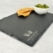 Engraved Rectangle Slate Cheese Chopping Board Corporate Gift