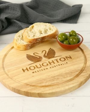 Engraved Round Cheese Chopping Board Corporate Gift