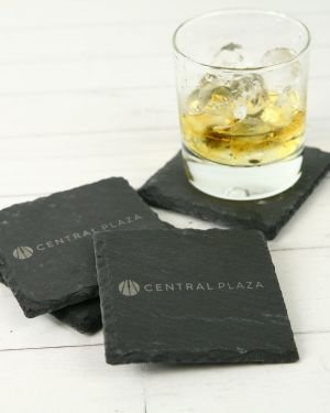 Engraved Slate Coasters Promotional Corporate Gift
