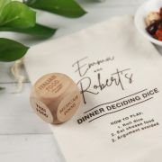 Personalised Dinner Deciding Dice Game