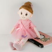 Embroidered Baby Pink Ballerina Doll