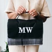 Embroidered Waterproof Picnic Blanket with Carry Handle