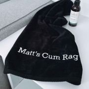 Embroidered Cum Rag Towel Inappropriate Gift