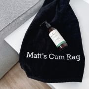 Embroidered Cum Rag Towel Inappropriate Gift
