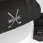 Embroidered Canvas Duffle Bag with Golf Towel