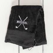 Embroidered Canvas Duffle Bag with Golf Towel