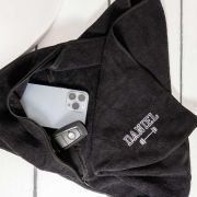 Embroidered Canvas Duffle Bag with Gym Towel