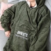 Embroidered Oversized Hangover Hoodie Blanket