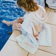 Embroidered Kids’ Hooded Beach Towel