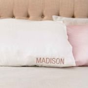 Embroidered 100% Mulberry Silk Pillowcase Single
