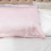 Embroidered 100% Mulberry Silk Pillowcase Single