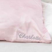 Embroidered 100% Mulberry Silk Pillowcase Single
