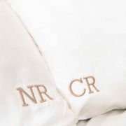 Embroidered 100% Mulberry Silk Pillowcase Twin Set