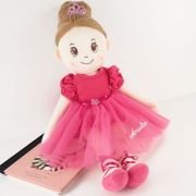 Embroidered Pink Plush Dancer Doll