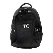Embroidered 15 Laptop Backpack Black