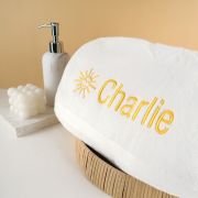 Embroidered Sun Bath Towel for Kids