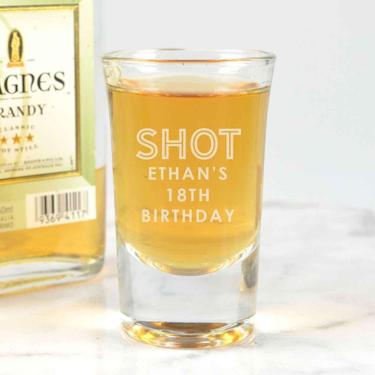 Engraved Premium Birthday Shot Glasses