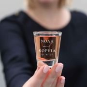 Engraved Classic Wedding Shot Glasses