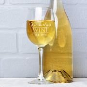 Engraved Birthday 360ml Wine Glasses