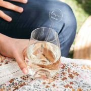 Engraved Clear Acrylic Wedding Drink Stirrers