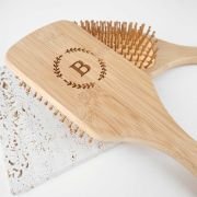 Engraved Bamboo Hair Brush