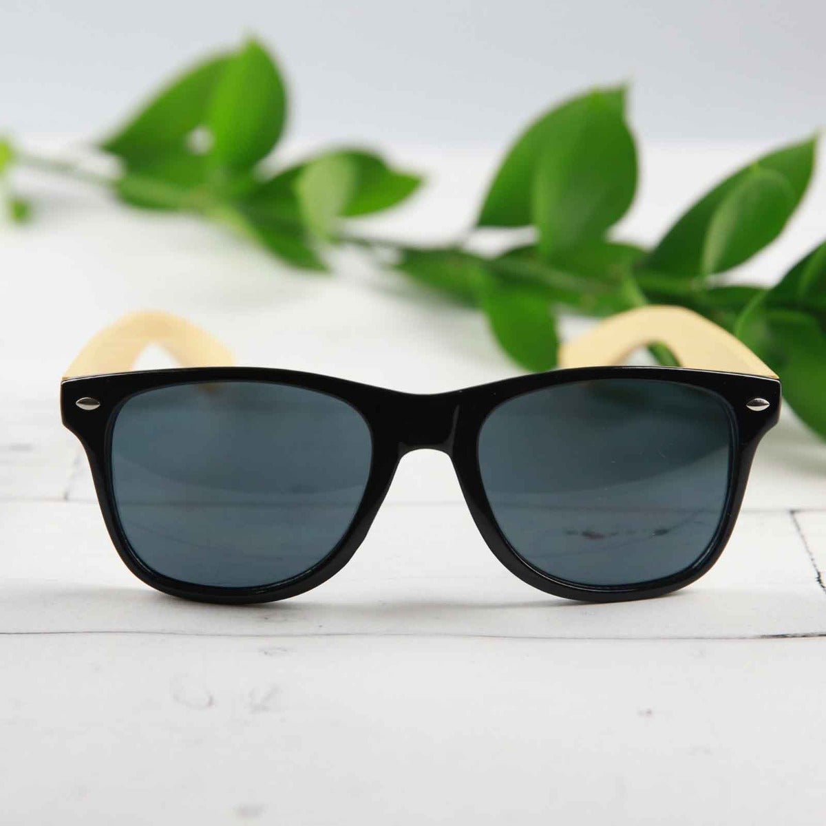 Engraved Bamboo Wooden Birthday Sunglasses