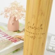 Engraved 500ml Bamboo Tea Infuser
