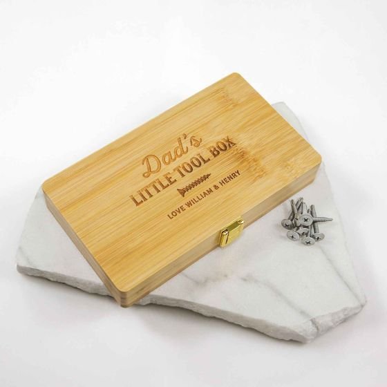 21 Piece Tool Set in Engraved Bamboo Case