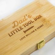 21 Piece Tool Set in Engraved Bamboo Case