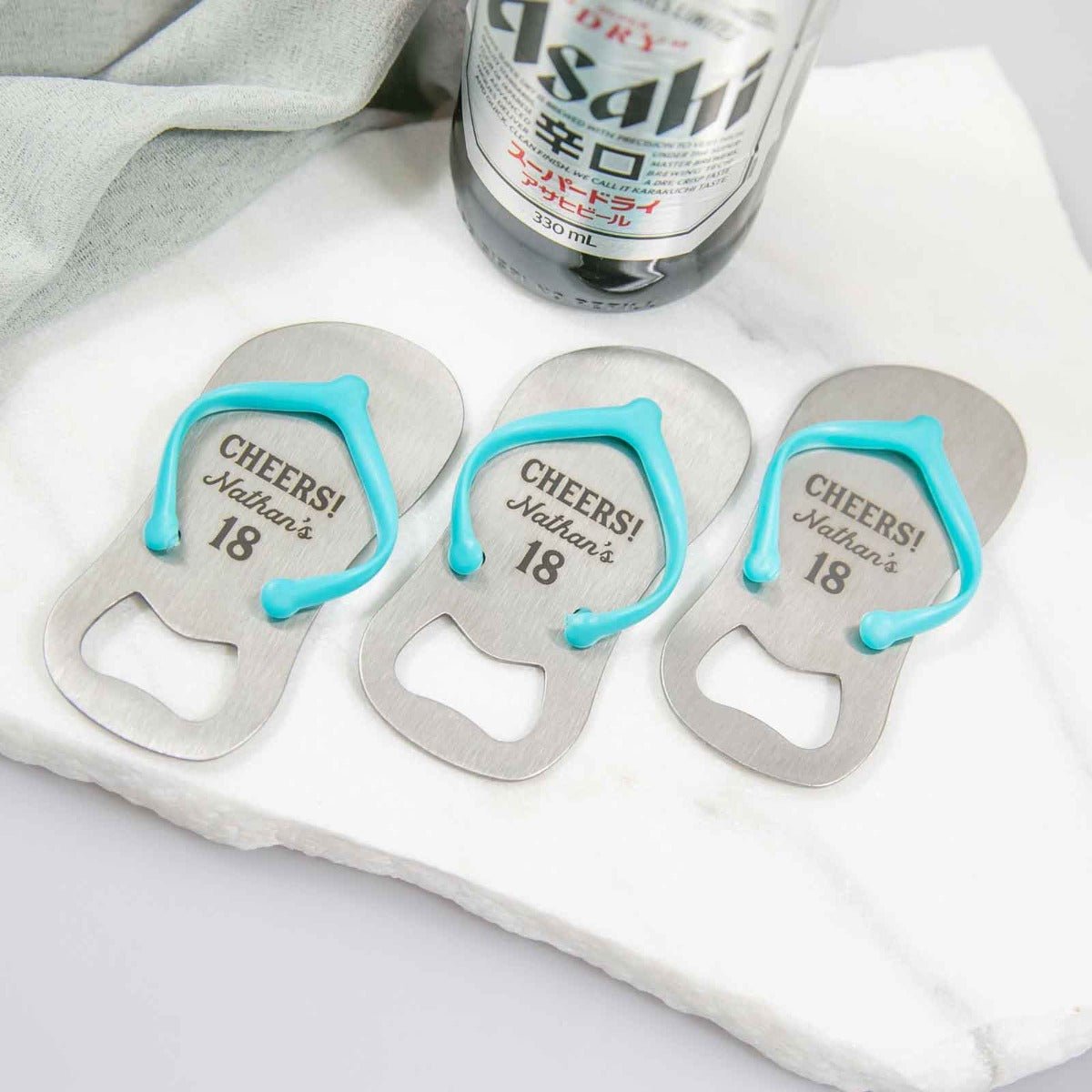 Birthday Engraved Thong (Flip Flop /Jandal) Bottle Opener
