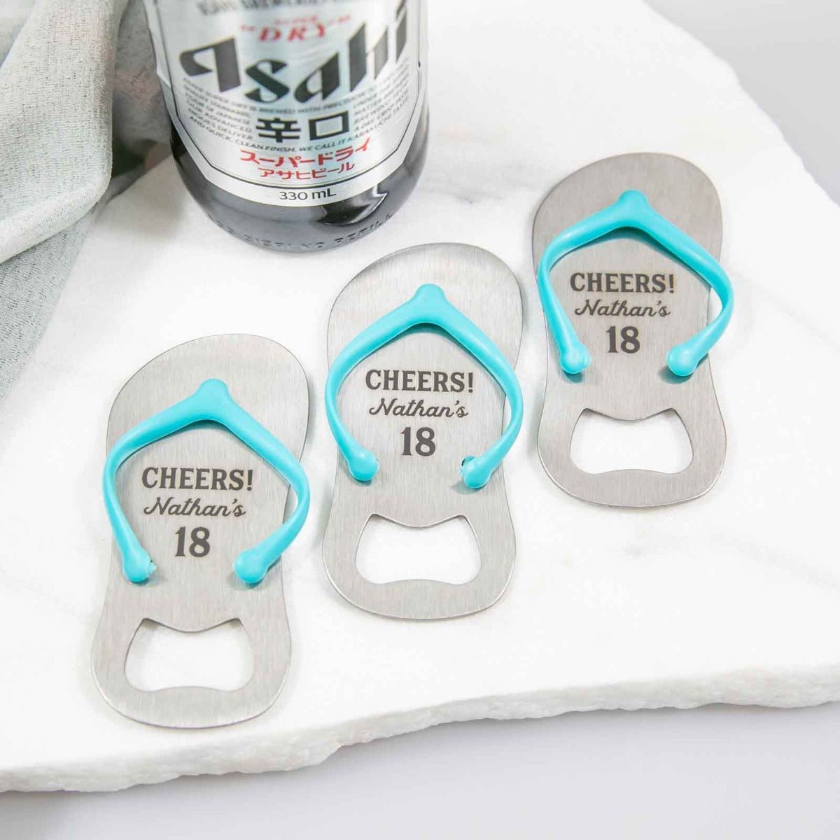 Birthday Engraved Thong (Flip Flop /Jandal) Bottle Opener