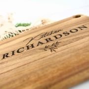 Engraved Birthday Rectangle Acacia Serving Board
