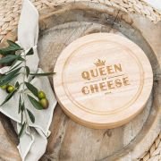 Engraved Round Cheese Set Birthday Gift