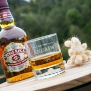 Engraved Birthday Round 305ml Scotch Glass