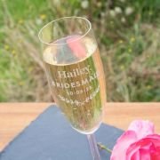 Will You Be My Bridesmaid Champagne Glass