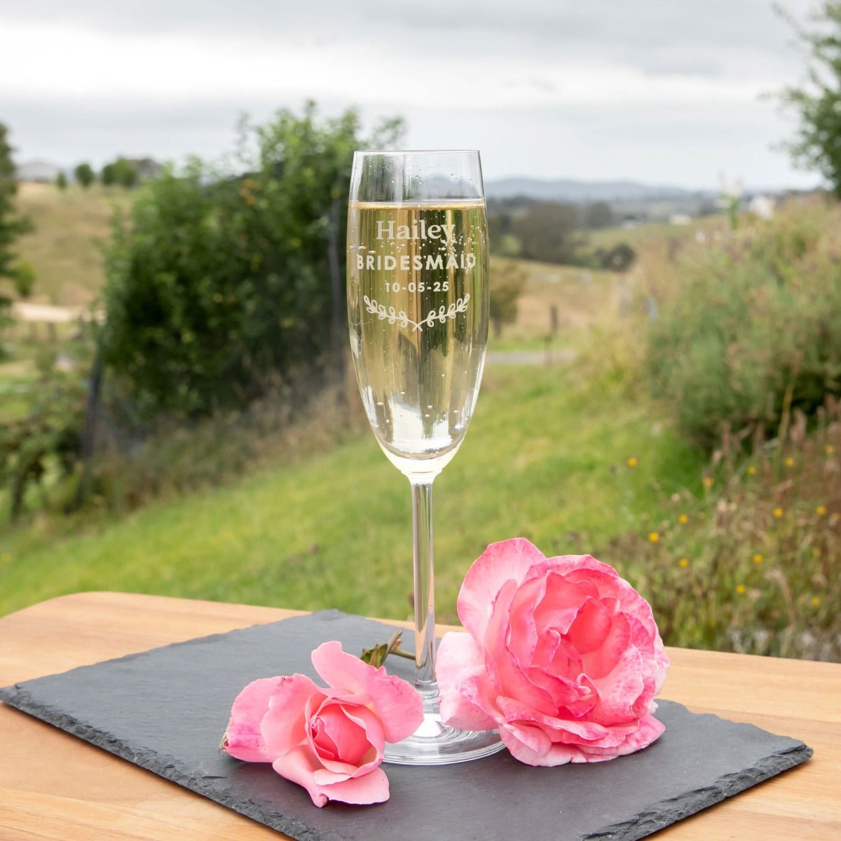 Will You Be My Bridesmaid Champagne Glass