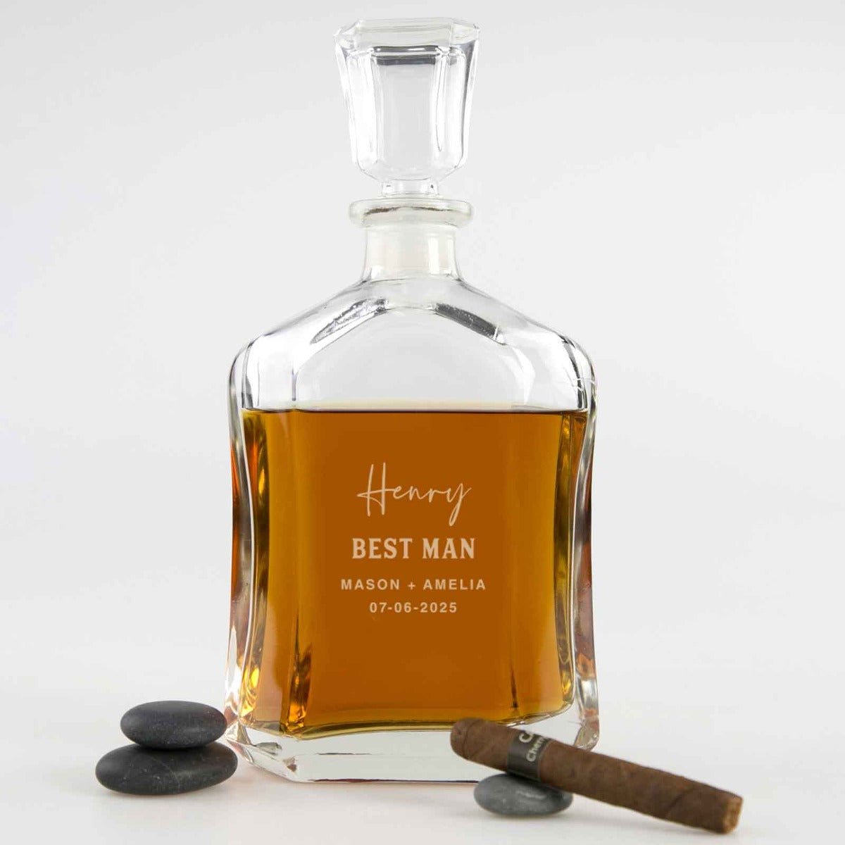 Groomsman Engraved Deluxe Whiskey Decanter