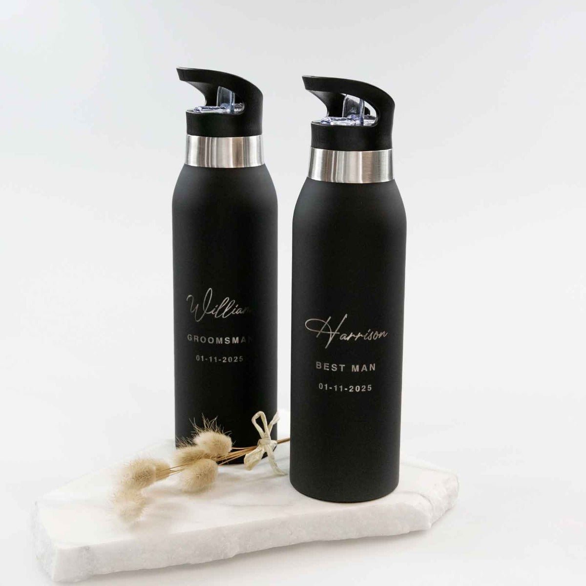 Bridal Party Engraved Stainless Steel Thermo Sports Drink Bottles