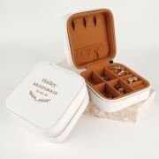 Engraved Leatherette Bridesmaid Jewellery Case