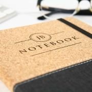 Engraved Birthday Cork Notebook