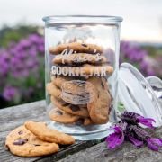 Engraved 650ml Glass Cookie Jar
