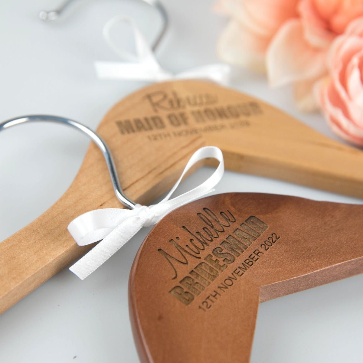 Engraved Bridal Party Wedding Hangers